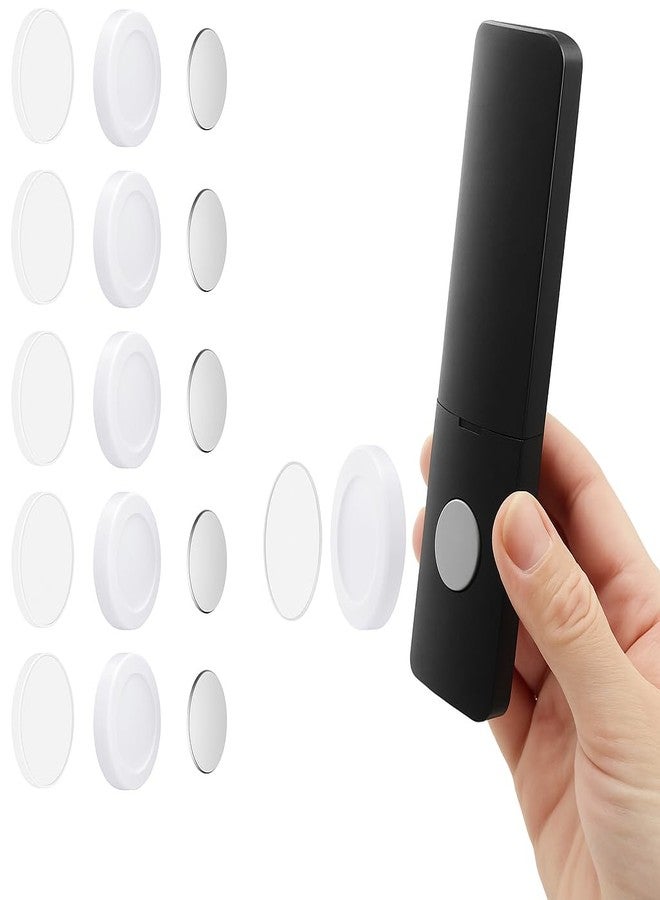 KIDWILL Magnetic Remote Control Holder, 4 Pcs Adhesive TV Remote Holder, Hole-Free Phone Charging Organizer, Storage Organizer Self Adhesive Hook Wall Mount TV Remote Organizer for Home, Office, Hotel - Image 1